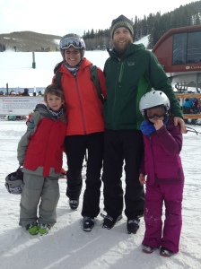 Sarah Bennett Skiing with Her Family